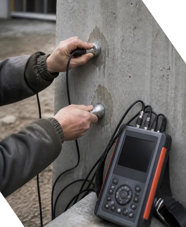 Ультразвуковой контроль прочности бетона на объекте в Мысках