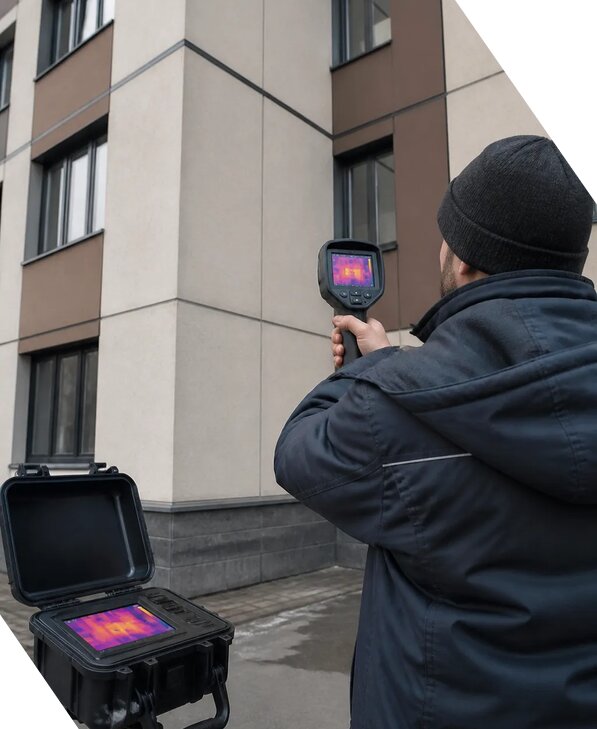 Тепловизионное обследование зданий и сооружений в Мысках