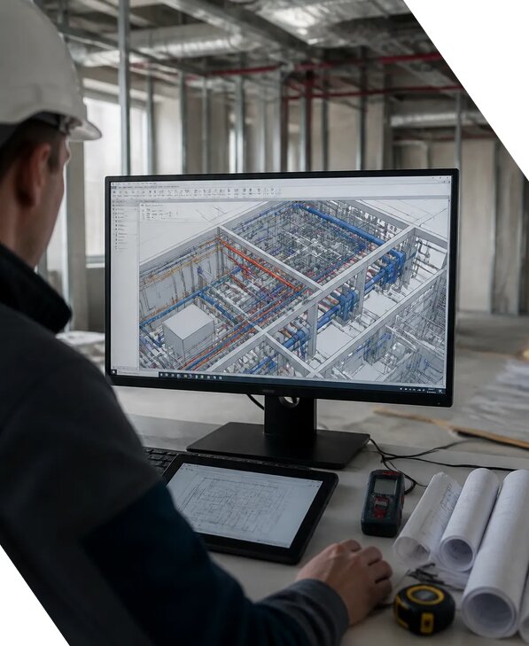 Создание BIM модели инженерных сетей для объектов в Мысках